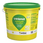 Штукатурка фасадная Vetonit Weber.pas Decofino силикатно-силиконовая шуба 1 мм база 0000 бесцветная 25 кг