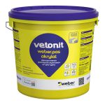 Штукатурка фасадная Vetonit Weber.pas Akrylat акриловая короед 2 мм база 0000 бесцветная 25 кг